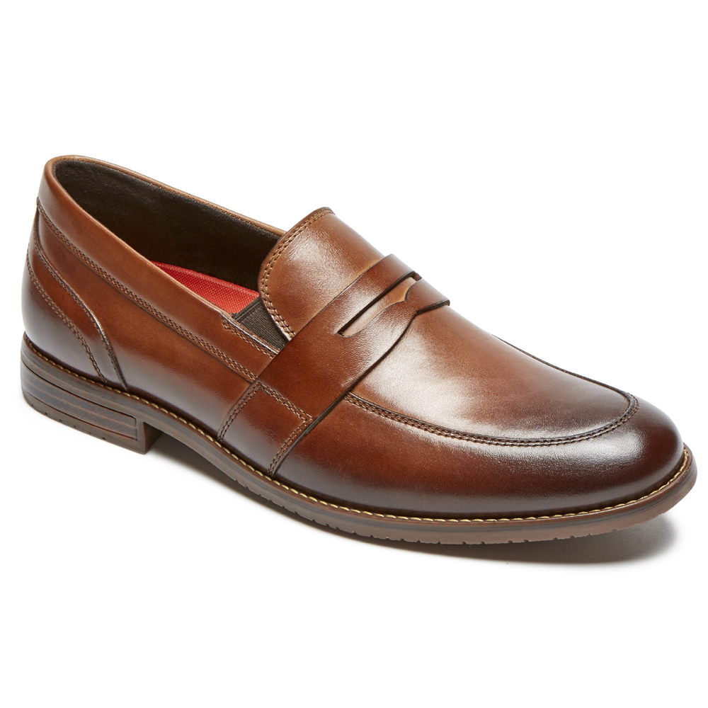 Mocassins Rockport Homem Marrom - Style Purpose 3 Double Gore Penny - 48029IEHU